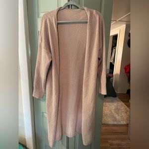 Tan long cardigan - OS